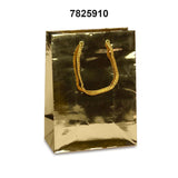 Metallic Paper Euro Totes 4 3/4'' x 2 3/4'' x 6 3/4'' for Stylish Packaging