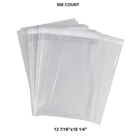 Self-Seal Bags 1.2 Mil with Lip & Tape 12 7/16'' x 18 1/4''