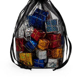 Cardboard Square Bottom Organza Bags 4'' x 4'' x 9 1/2''' for Weddings