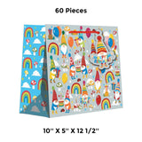 Stylish Patterned Gift Bags 10" x 5" x 12-1/2"