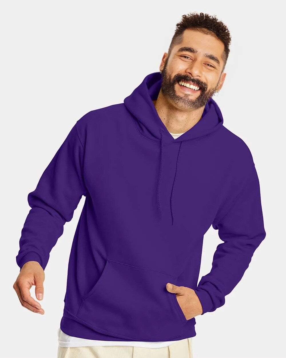 Hanes® Ecosmart Hooded Long Sleeve Sweatshirt