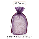 Bolsas de Organza con Fondo Plano 5 1/2'' x 1 1/2'' x 10 1/2'' para Proyectos de Manualidades
