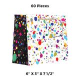 Patterned Gift Bags 6" X 3" X 7 1/2" High-Quality Paper Gift Bags