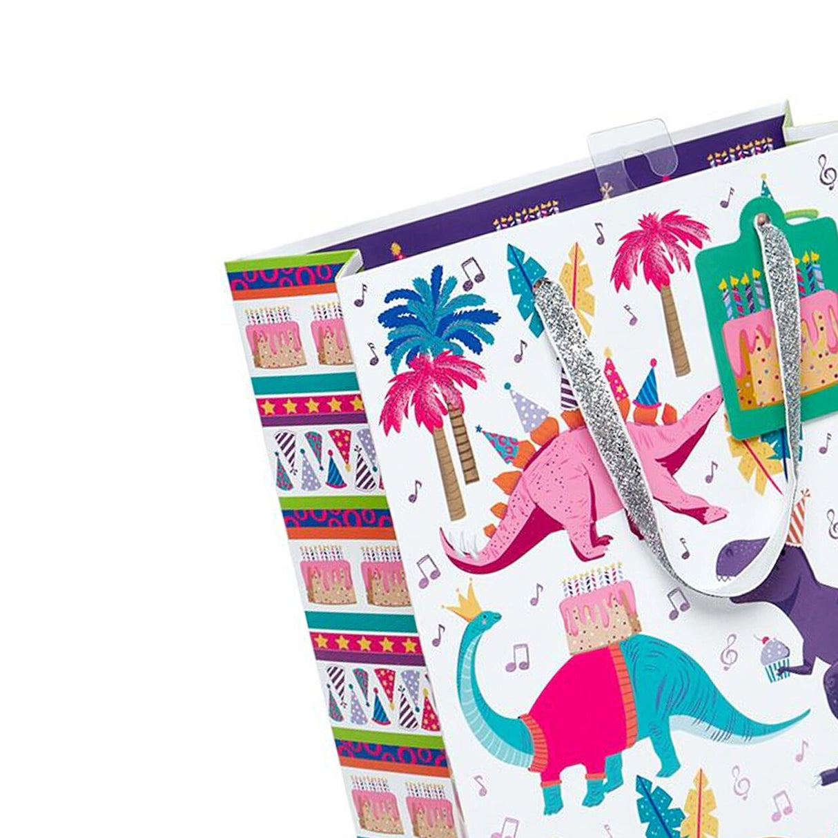 Patterned Gift Bags 8" X 4" X 10" Elegant Retail Packaging