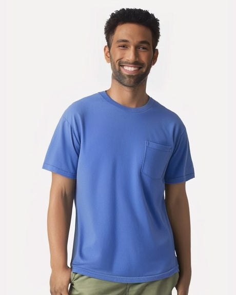 Comfort Colors® Garment-Dyed Heavyweight Crewneck Short Sleeve Pocket T-Shirt