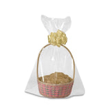 Round Bottom Basket Bags 24'' X 30'' Durable Design