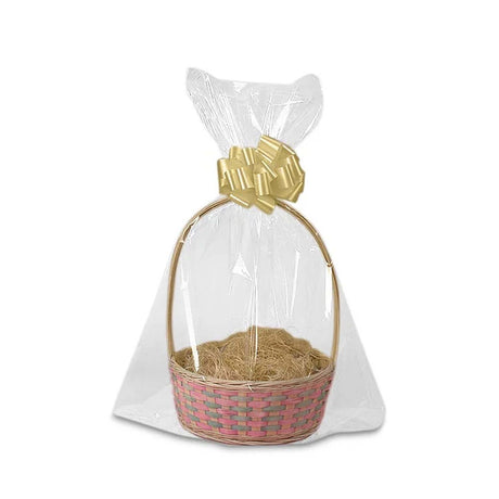 Round Bottom Basket Bags 24'' X 30'' Durable Design