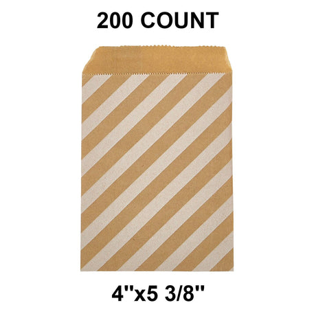 Essential White Paper Merchandise Bags 4" x 5 3/8"