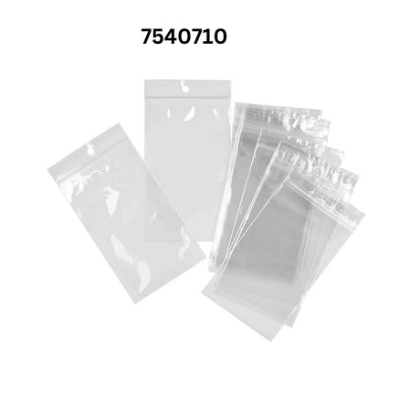 Wide Reclosable Cello Bag with Hang Hole 7" x 10"