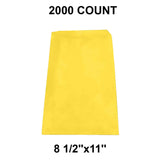 Premium Colored Paper Merchandise Bags 8 1/2" x 11"