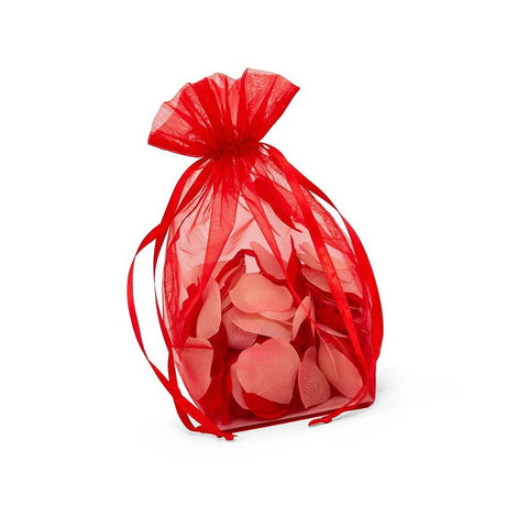 Cardboard Square Bottom Organza Bags 4'' x 4'' x 9 1/2'' for Events