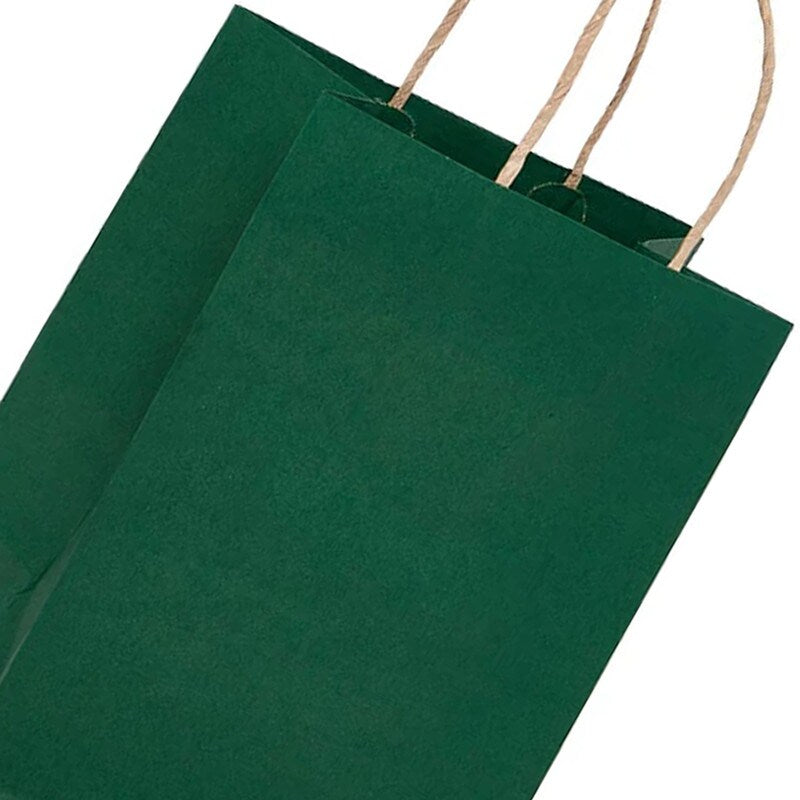 Compact Kraft Tinted Color Shopping Bag 6" x 3 1/4" x 8 3/8"