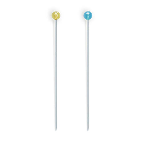 Dritz Crystal Glass Head Pins - 1.875" Assorted Colors - 100 PC