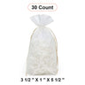 Flat Bottom Organza Bags 3 1/2''x1''x5 1/2'' for Wedding Favors