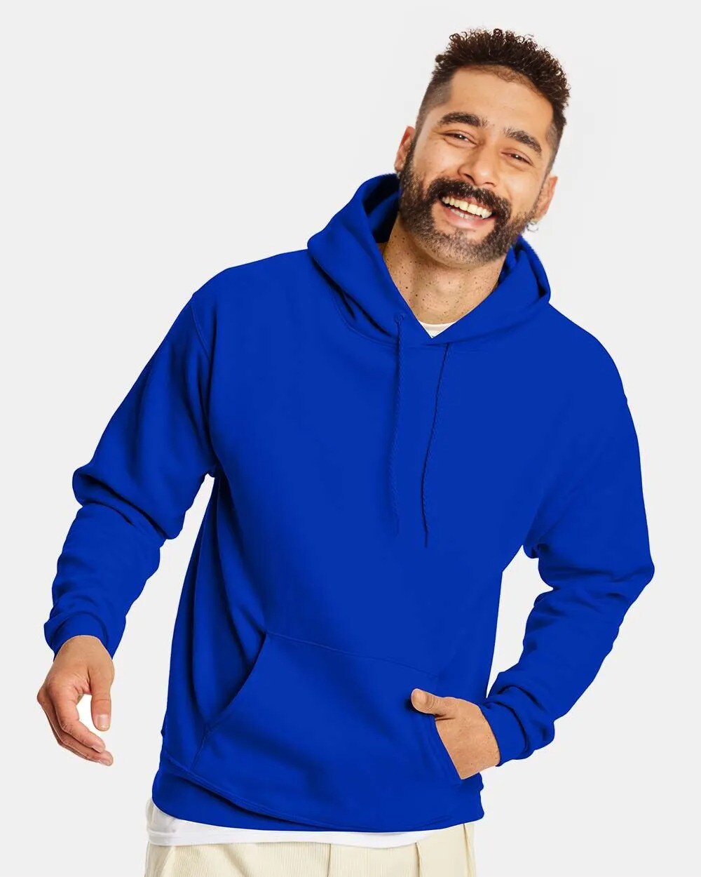Hanes® Ecosmart Hooded Long Sleeve Sweatshirt