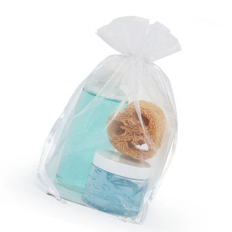 Cardboard Square Bottom Organza Bags 4'' x 4'' x 9 1/2'' for Favors