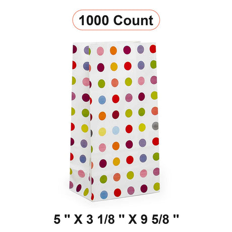 Dot Patterned Sos Food Bags 5'' X 3 1/8'' X 9 5/8''