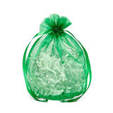 Wide Round Flat Bottom Organza Bags 6 1/2'' x 4'' x 7'' for Gift Packaging