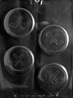 Hockey Puck Chocolate Mold - LPS091