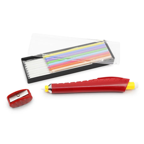 Dritz Chalk Pen Holder and Cartridge Set with Sharpener - Assorted Colors