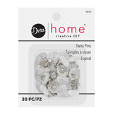 Dritz Home Twist Pins - Clear - 30 PC