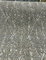Diamond Ball Antique Dove Chenille Upholstery Fabric - Beige, Woven Chenille, 54" Width, 4" Horizontal Repeat, 8" Vertical Repeat (1 Yard)