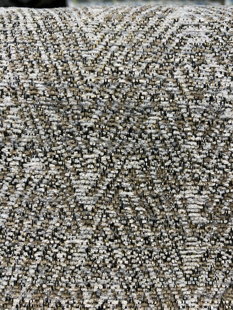 Diamond Ball Antique Dove Chenille Upholstery Fabric - Beige, Woven Chenille, 54" Width, 4" Horizontal Repeat, 8" Vertical Repeat (1 Yard)