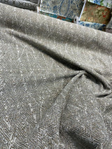 Diamond Ball Antique Dove Chenille Upholstery Fabric - Beige, Woven Chenille, 54" Width, 4" Horizontal Repeat, 8" Vertical Repeat (1 Yard)