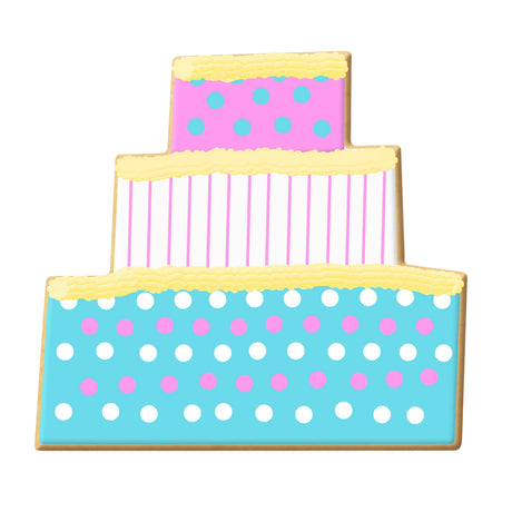 Three Layer Cake Cookie Cutter 3.5 in B1647