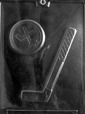 Hockey Stick & Puck Chocolate Mold - LPS064