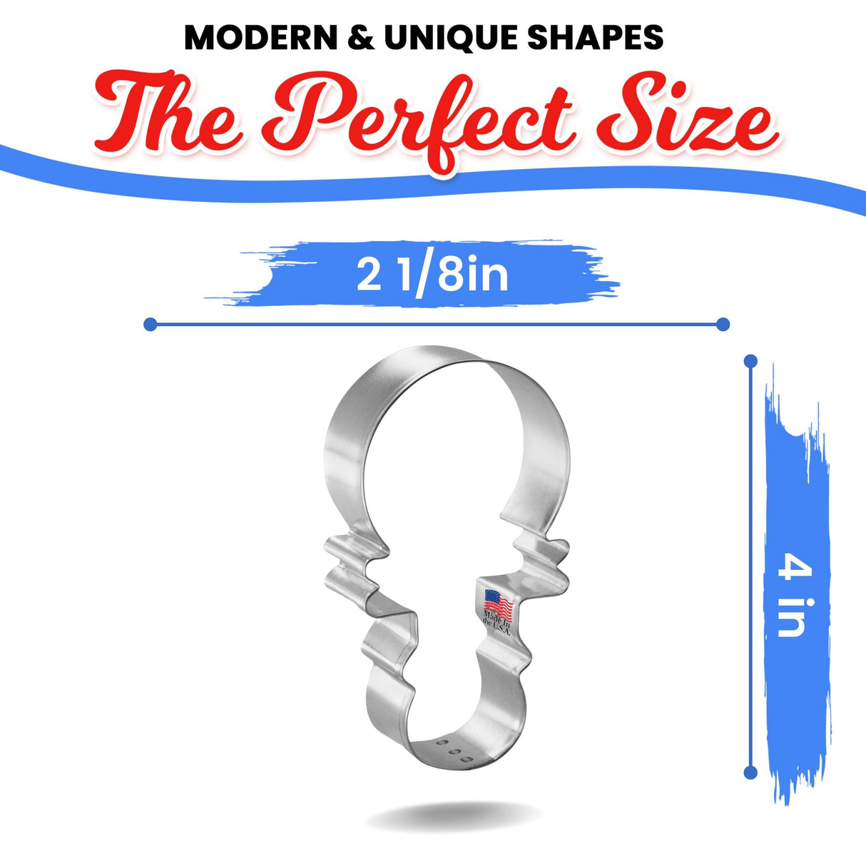 Baby Rattle Cookie Cutter 4" B1262
