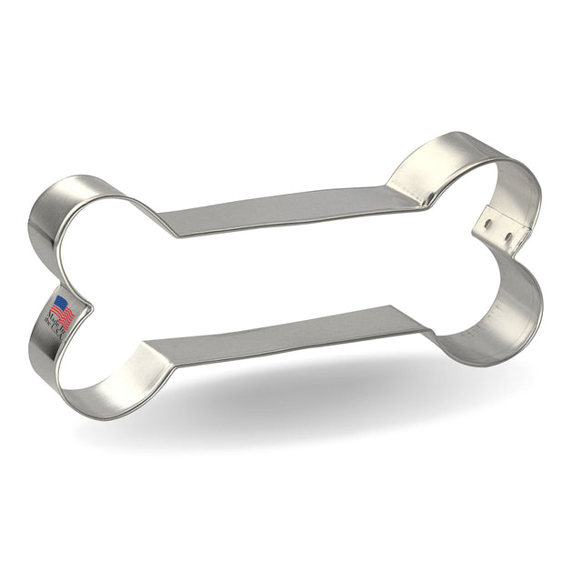 Dog Bone Tin Cookie Cutter 5.25 in B1033