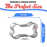 Mini Dog Bone Cookie Cutter 1.5 in M196