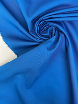 Blue Polyester Cotton Gabardine Twill