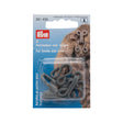 Prym Fur Hooks & Eyes - Gray Fabric Covered - 3 Sets