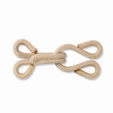 Prym Fur Hooks & Eyes - Light Beige Fabric Covered - 3 Sets