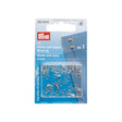 Prym Hooks & Eyes - Silver Size 1 - 12 Sets