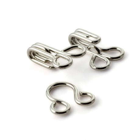 Prym Hooks & Eyes - Silver Size 2 - 12 Sets