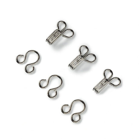 Prym Hooks & Eyes - Silver Size 3 - 12 Sets