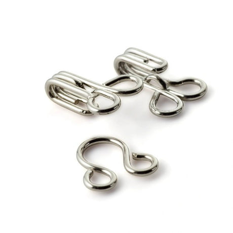 Prym Hooks & Eyes - Silver Size 3 - 12 Sets