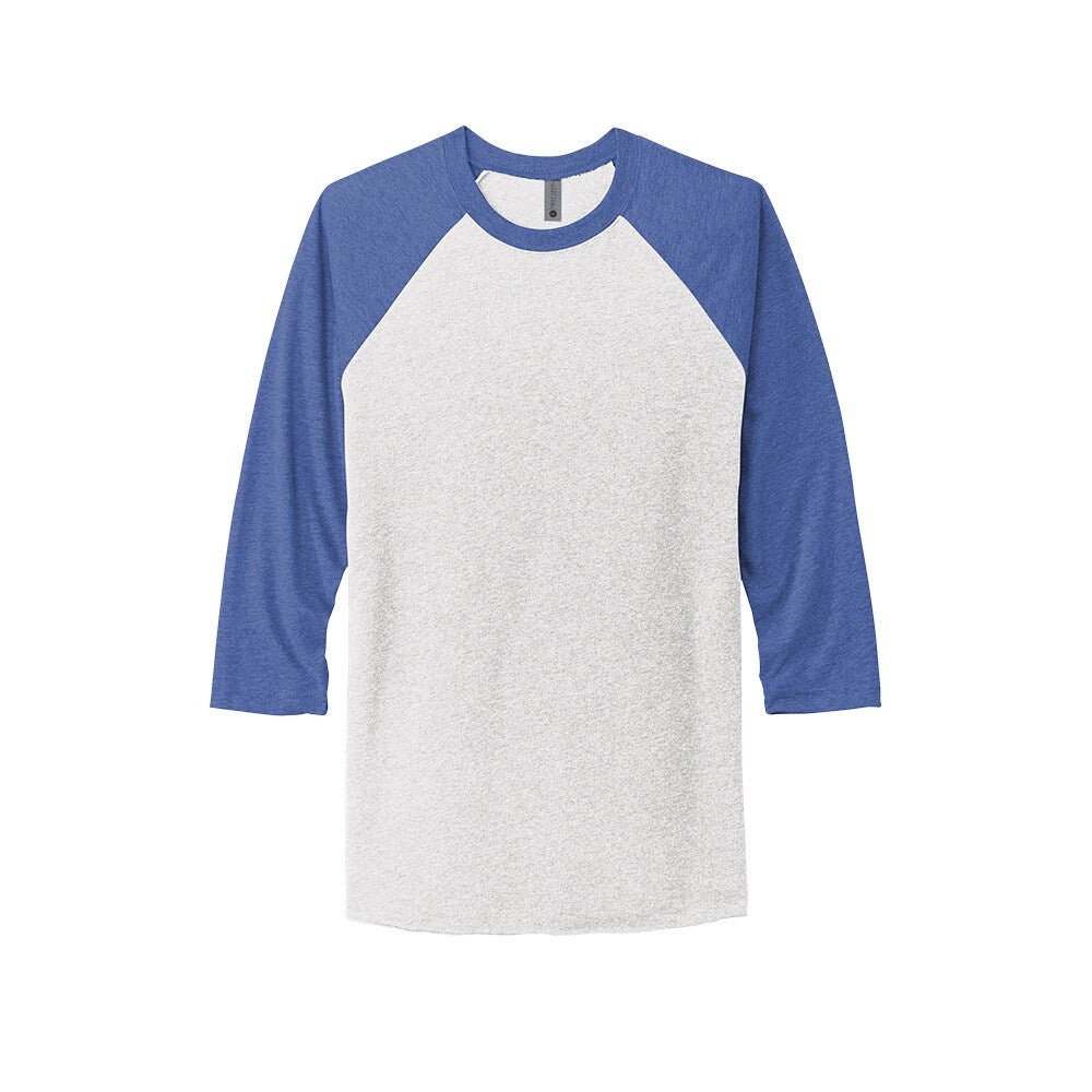 Next Level® Unisex Tri Blend Crewneck Three Quarter Sleeve Raglan Tee