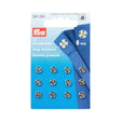 Prym Sew-On Snap Fasteners - Silver Brass 6mm - 12 ct