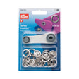 Prym Jersey Press Fasteners and Tools - Silver 18mm - 6pc