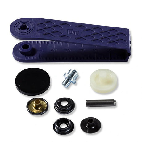 Prym Sport & Camping Press Fasteners and Tools - Black 15mm - 10pc