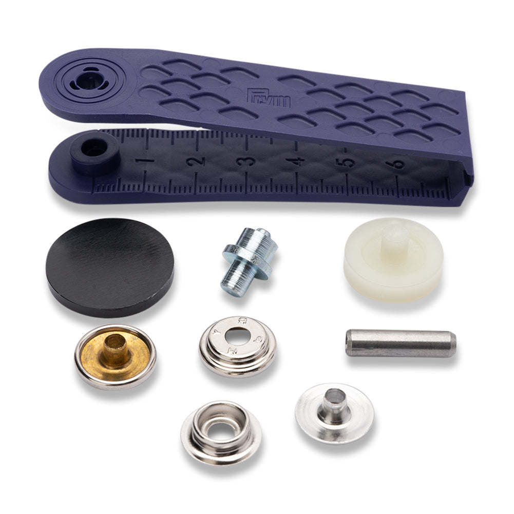 Prym Sport & Camping Press Fasteners and Tools - Silver 15mm - 10pc