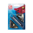 Prym Anorak Press Fasteners with Tools - Antique Brass 15mm - 10pc