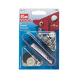 Prym Anorak Press Fasteners with Tools - Silver 15mm - 10pc