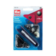 Prym Anorak Press Fasteners with Tools - Oxidized Black 15mm - 10pc