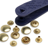 Prym Anorak Press Fasteners with Tools - Gold 15mm - 10pc