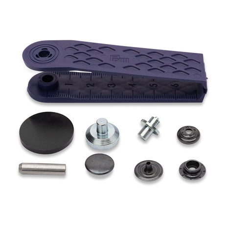 Prym Sport Mini Press Fasteners with Tools - Silver 13mm - 10pc